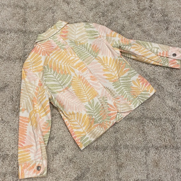 RUBY RD 3/4 SLEEVE BUTTON FRONT JACKET - Picture 3 of 4